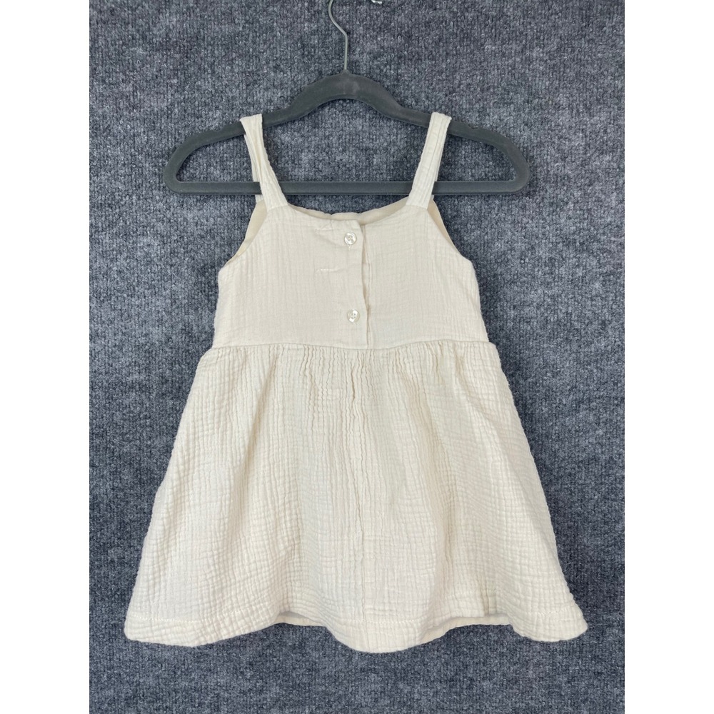 btween Sunflower Crochet Gauze Dress Toddler Girls 3T Cream Boho - Picture 4 of 10